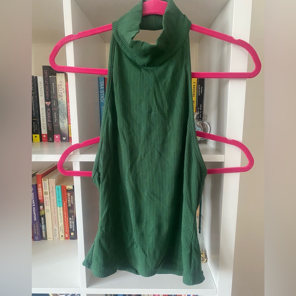 FBC Tencel Mock Neck Halter Top